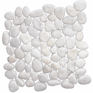 Pebble Stone Interlocking - White