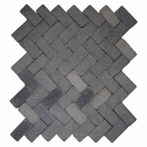 Herringbone Elegance - Grey