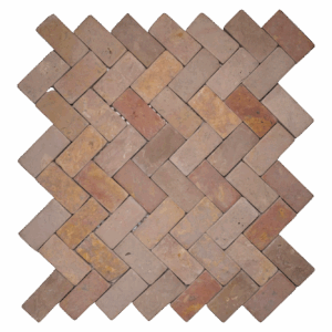 Herringbone Elegance - Red