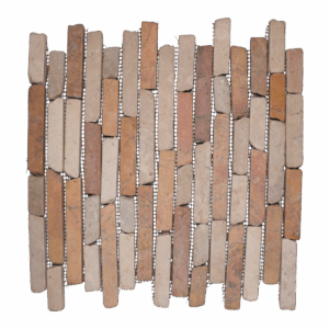 Linear Marble - Mix White + Red