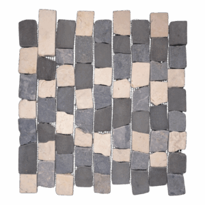 Marble Cubix - Mix White + Grey